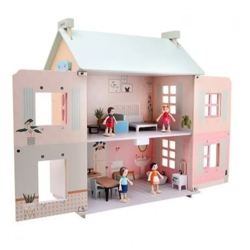 Jouéco Drevený domček pre bábiky 36m+