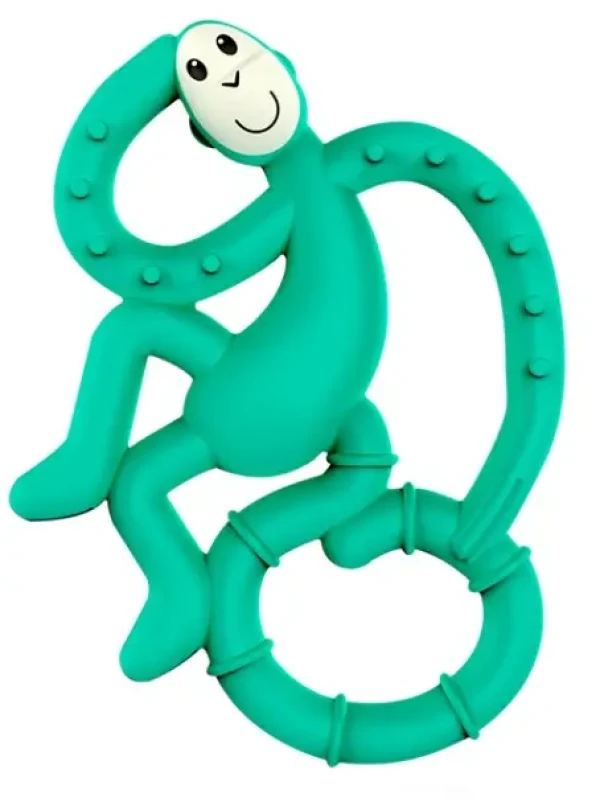 MATCHSTICK MONKEY Mini monkey hryzátko s antimikrobiálnym povrchom biocote zelené