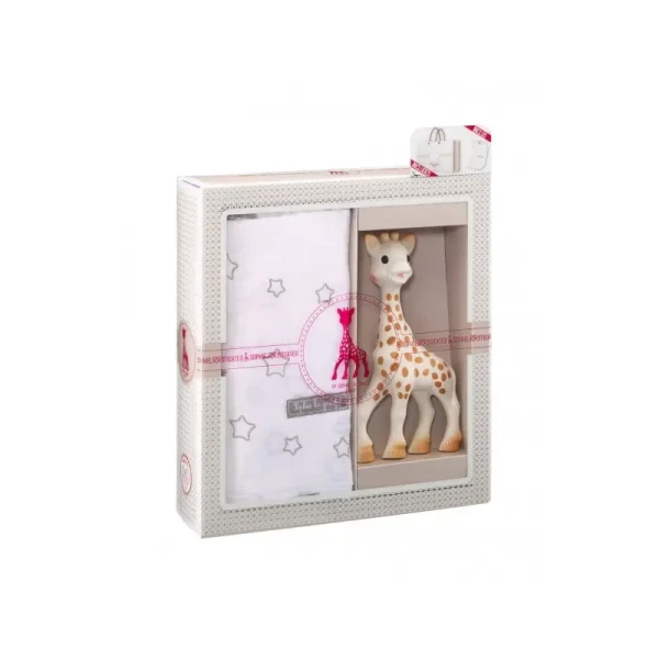 VULLI Môj prvý darčekový set - žirafa Sophie & zavinovacia plienka