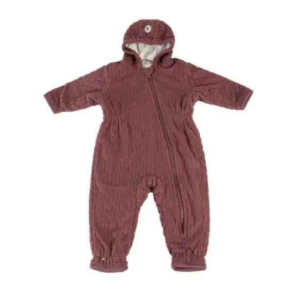 LODGER Overal Skier Empire Fleece Rosewood 6-12 mesiacov