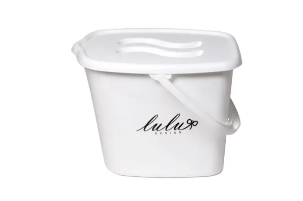 MALTEX Vedro plastové s vrchnákom Lulu biele
