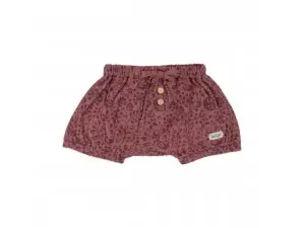 LODGER Bavlnené kraťasky Bloomer Flower Tribe Rosewood 56