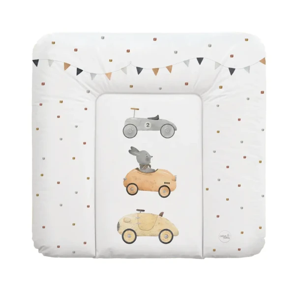 CEBA BABY Podložka prebaľovacia mäkká stredná (75x72) Basic Bunny Driver