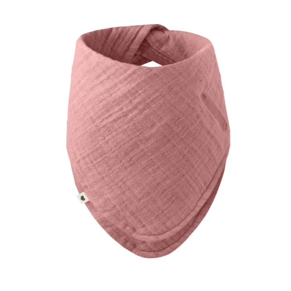 BIBS Bandana mušelínový slintáčik z BIO bavlny Dusty Pink