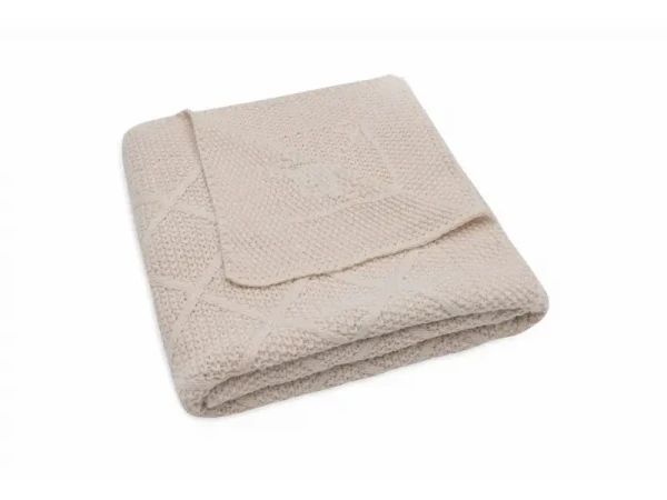 Jollein Deka 75x100cm Check Knit Oatmeal