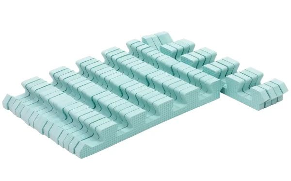 Rialto Baby Sada zelených okrajov pre penové puzzle 120x180 cm