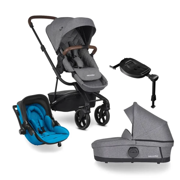 EASYWALKER Kočík kombinovaný Harvey3 Premium 4v1 Diamond Grey/Summer Blue