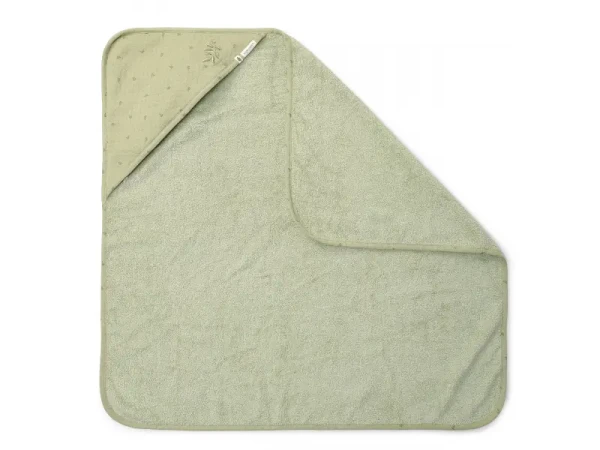 Little Dutch Osuška s kapucňou 100x100 cm Pure Sage