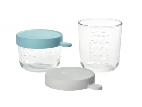 Beaba Téglik na jedlo sklenený 2ks 150ml / 250ml Light Mist