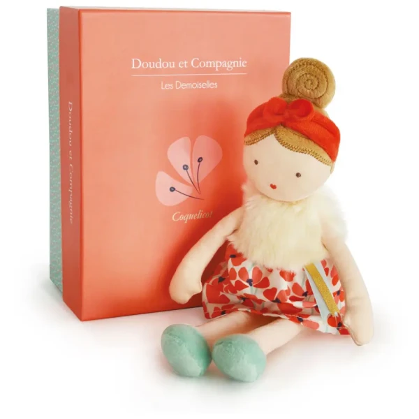 DouDou et Compagnie DV Bábika Coquelicot 30cm