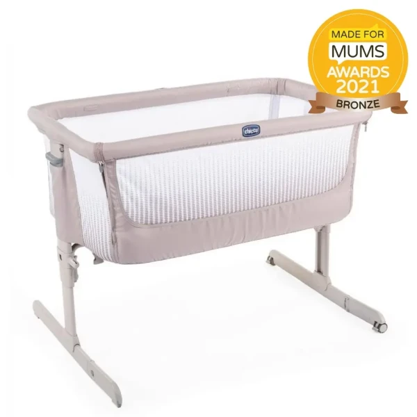 CHICCO Postieľka Next2Me Air - Dark Beige