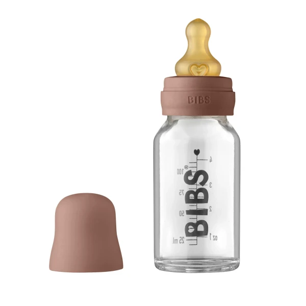 BIBS Baby Bottle sklenená fľaša 110ml Woodchuck