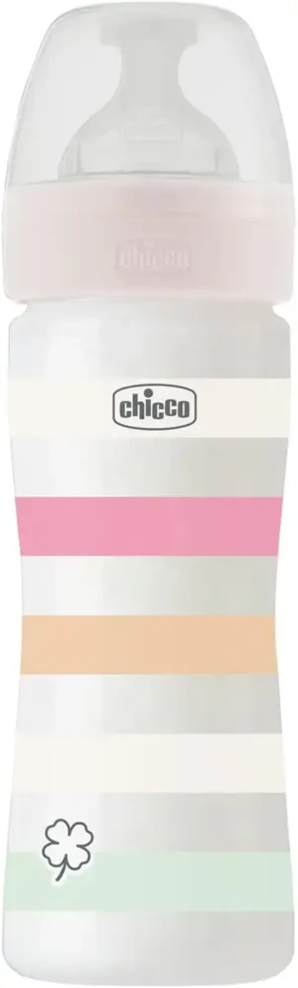 CHICCO Fľaša dojčenská Well-being silikón 250ml dievča