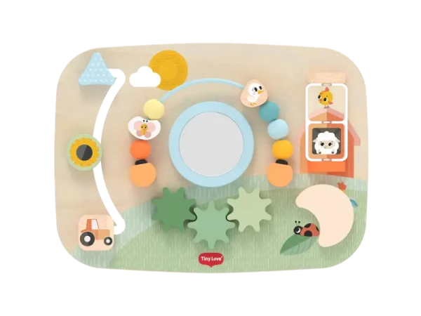 Tiny Love Pult s aktivitami drevený Farmers Funday