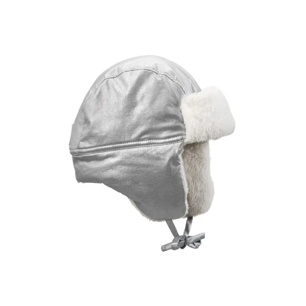 Elodie Details Ušianka Winter cap - Silver Sheen 6-12 mesiacov