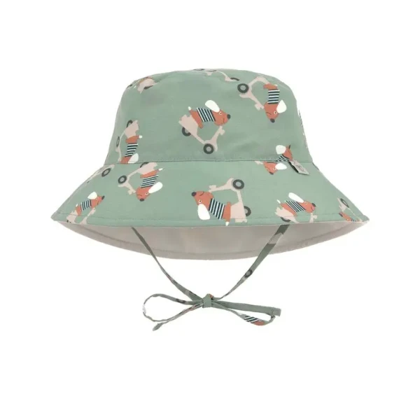LÄSSIG Klobúčik Bucket Hat scooter/dog green 07-12 mes., veľk.: 45-47