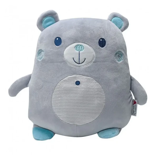 innoGIO Plyšový vankúšik malý BEAR Grey/Blue