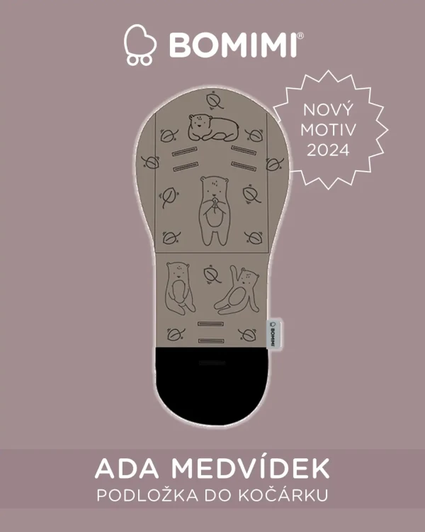 Bomimi ADA Podložka do kočíka Medvedík beige