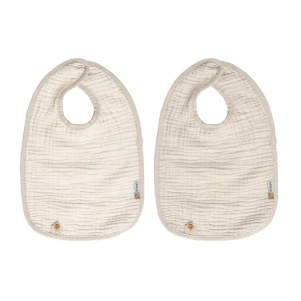 Bébé-Jou Podbradníčky Pure Cotton Sand 2ks