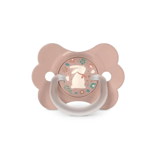 SUAVINEX Cumlík SX PRO fyziologický BUTTERFLY WONDERLAND NEW  6/18m - ružový králik