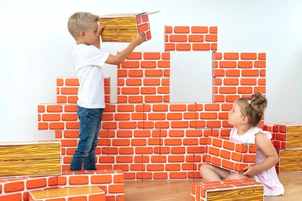 Hravé tehličky Little Builder 25 ks