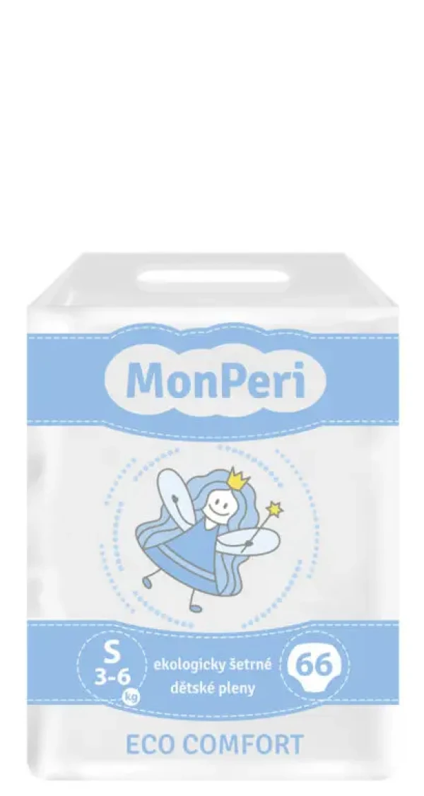 MonPeri jednorazové plienky 3-6 kg ECO comfort S