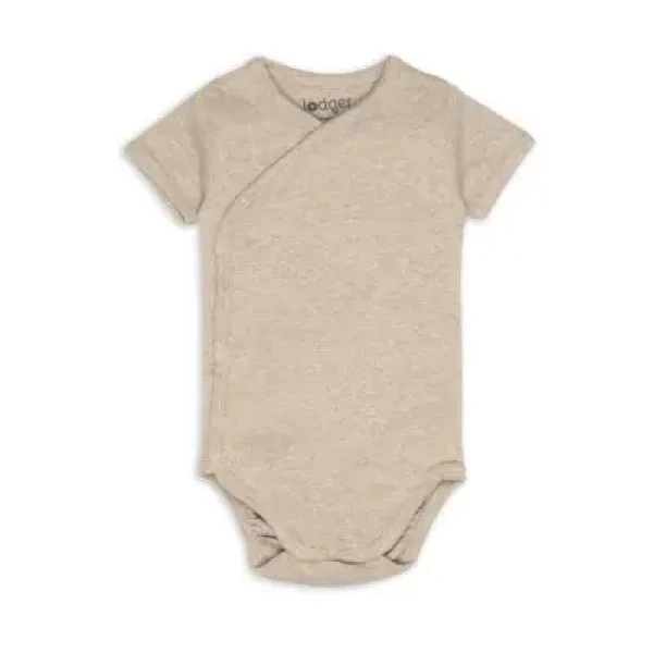 LODGER Body s krátkým rukávom Melange Beige vel. 80