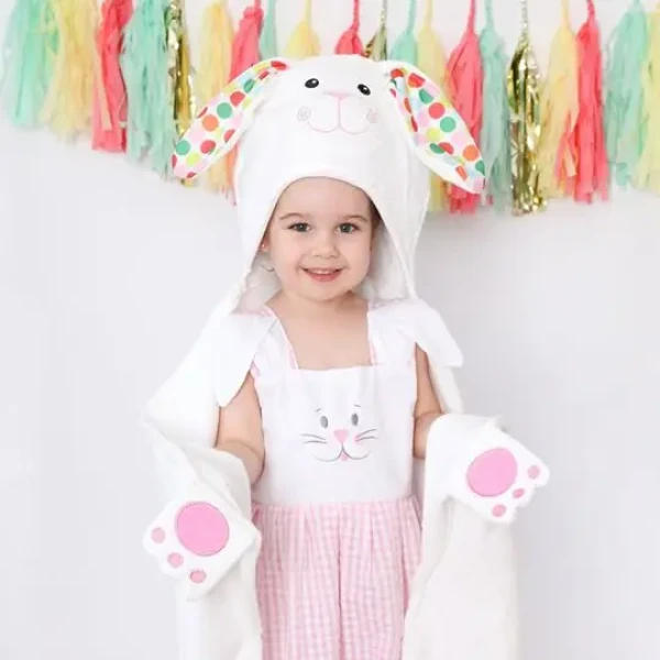 Zoocchini osuška s kapucňou veľká Zajačik