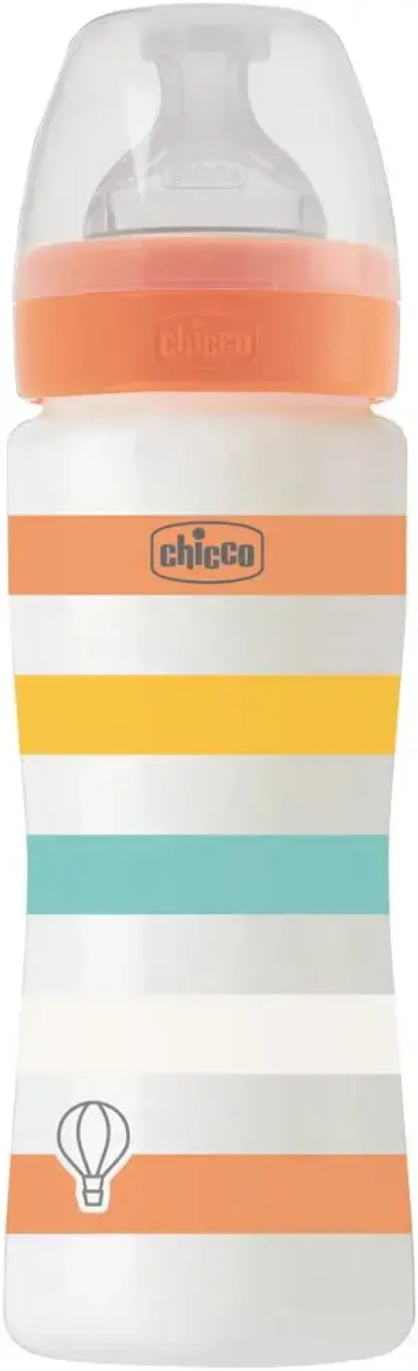 CHICCO Fľaša dojčenská Well-being silikón 330ml uni