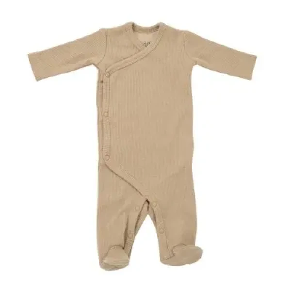 LODGER Bavlnený overal Jumper Newborn Nomad Rib Basic Beige