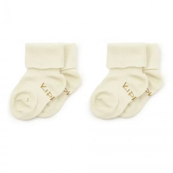 KipKep Detské ponožky Stay-on-Socks 6-12m 2páry Off White
