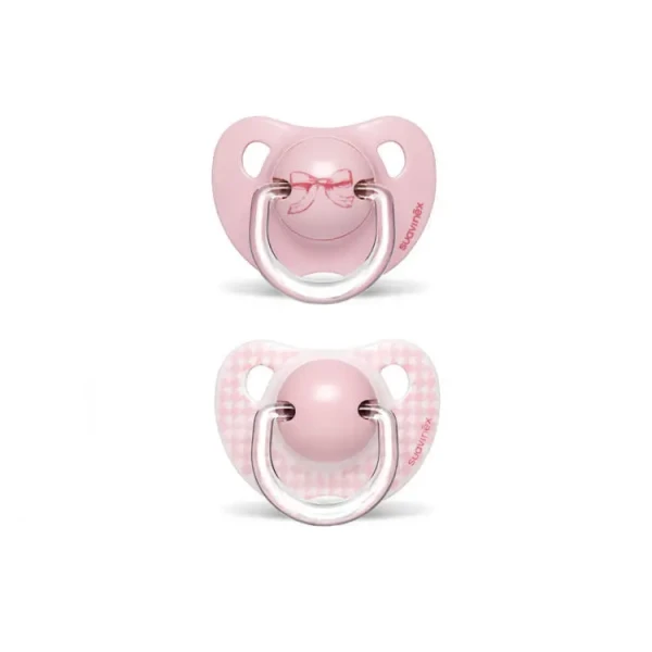 SUAVINEX CUMLÍK TOYS +6 m 2 ks - RUŽOVÝ