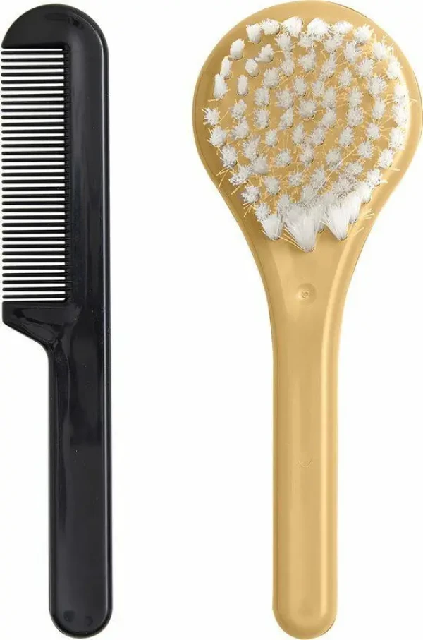 LUMA Detský hrebeň a kefa - Honey Mustard