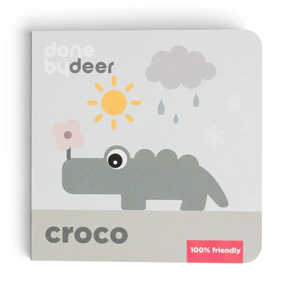 DONE BY DEER Aktívna knižka Croco Seasons - mix farieb