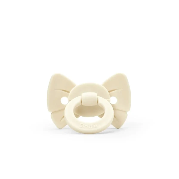 Elodie Details cumlík Newborn Binky Bow Silicone - Oat White