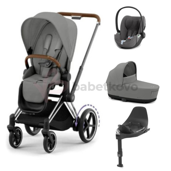 CYBEX E-PRIAM 4-kombinácia CHROME BROWN Mirage Grey