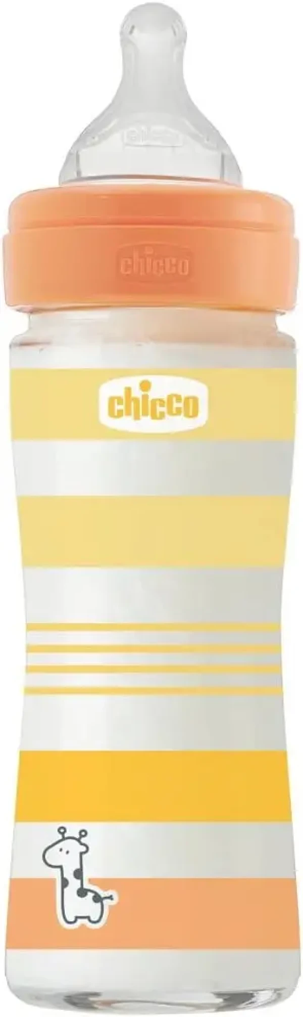 CHICCO Fľaša dojčenská sklo Well-being silikón 240ml uni