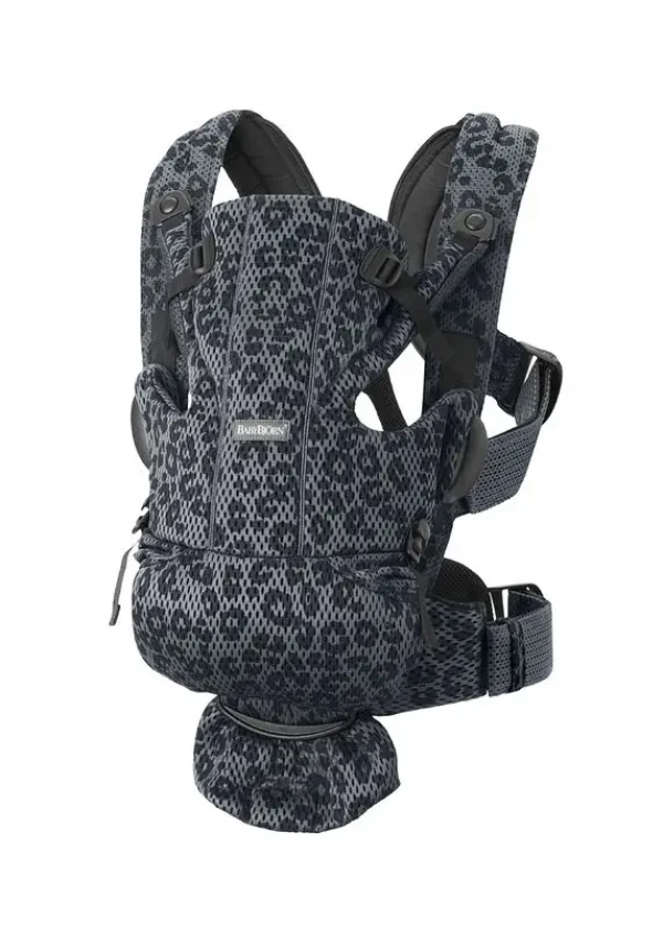 BABYBJORN Ergonomické nosidlo MOVE Antracit/Leopard 3D Mesh