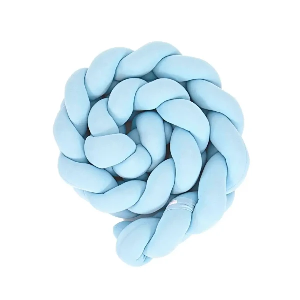 LevinFelin Pletenec do hranatej postieľky 120 × 60 - baby modrá