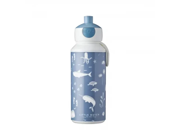 Little Dutch Fľaša na pitie 400 ml Ocean Blue