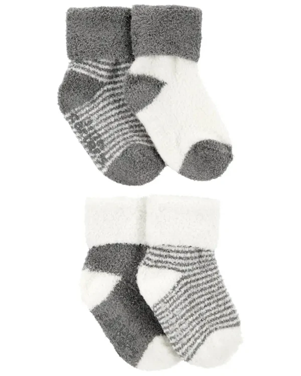 CARTERS Ponožky Stripes Grey neutrál LBB 4ks 0-3m