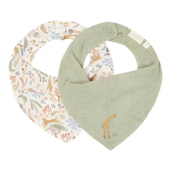 Little Dutch Podbradník bandana 2 ks Safari Wonders