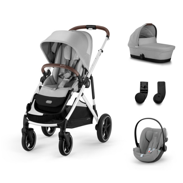 Cybex Gazelle S Kombinovaný kočík SET S -  Stone grey - Silver Rám