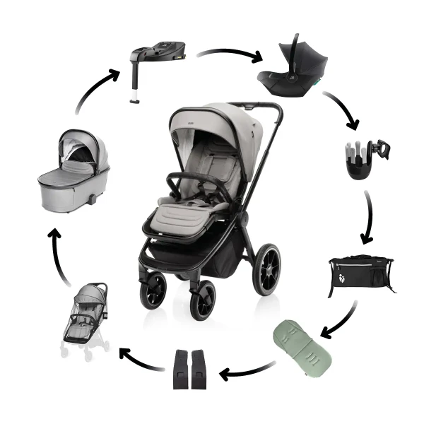 Zopa Maxi set KočíkMove Cross 3, Metal Grey