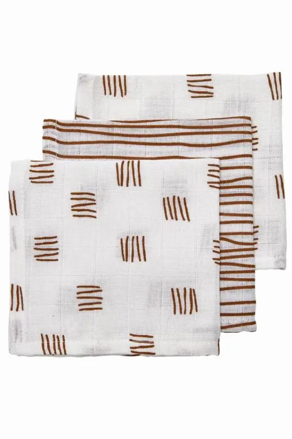 Meyco Plienka-žinka Block stripe camel