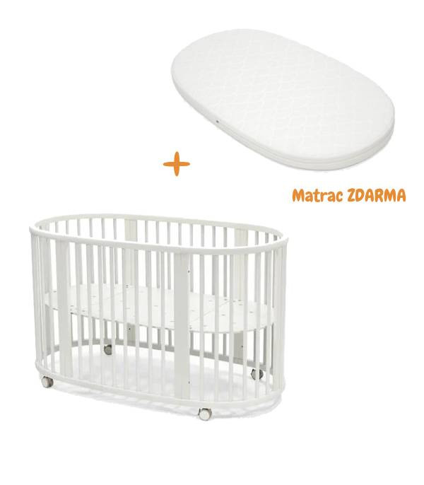 Stokke Sleepi postieľka V3 White + matrac ZDARMA