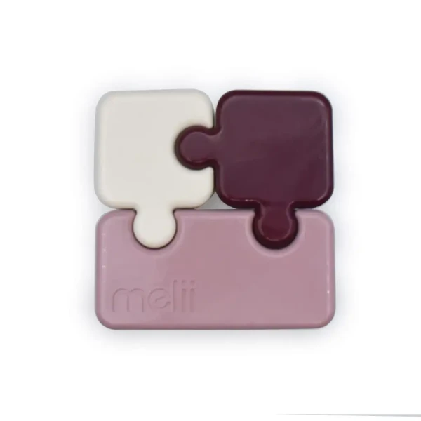 Melii Desiatový box Puzzle 850 ml - Luxe ružový