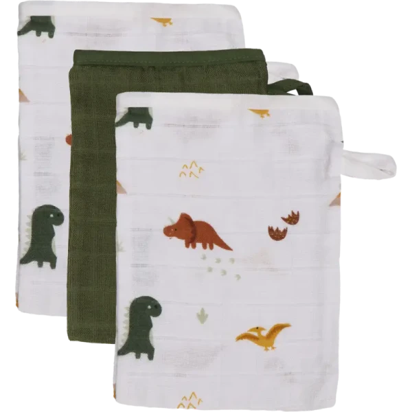 TRYCO Mušelínová žinka, 3ks - Dinosaur