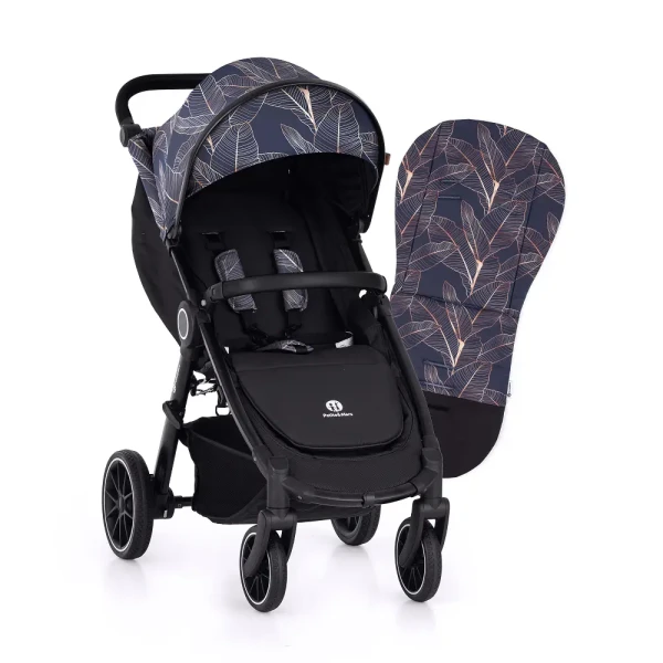 PETITE&MARS Kočík športový Street 2 RWS Black Limited 100 Palmtree Complete