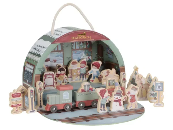 Little Dutch Adventný kalendár Vlaková stanica